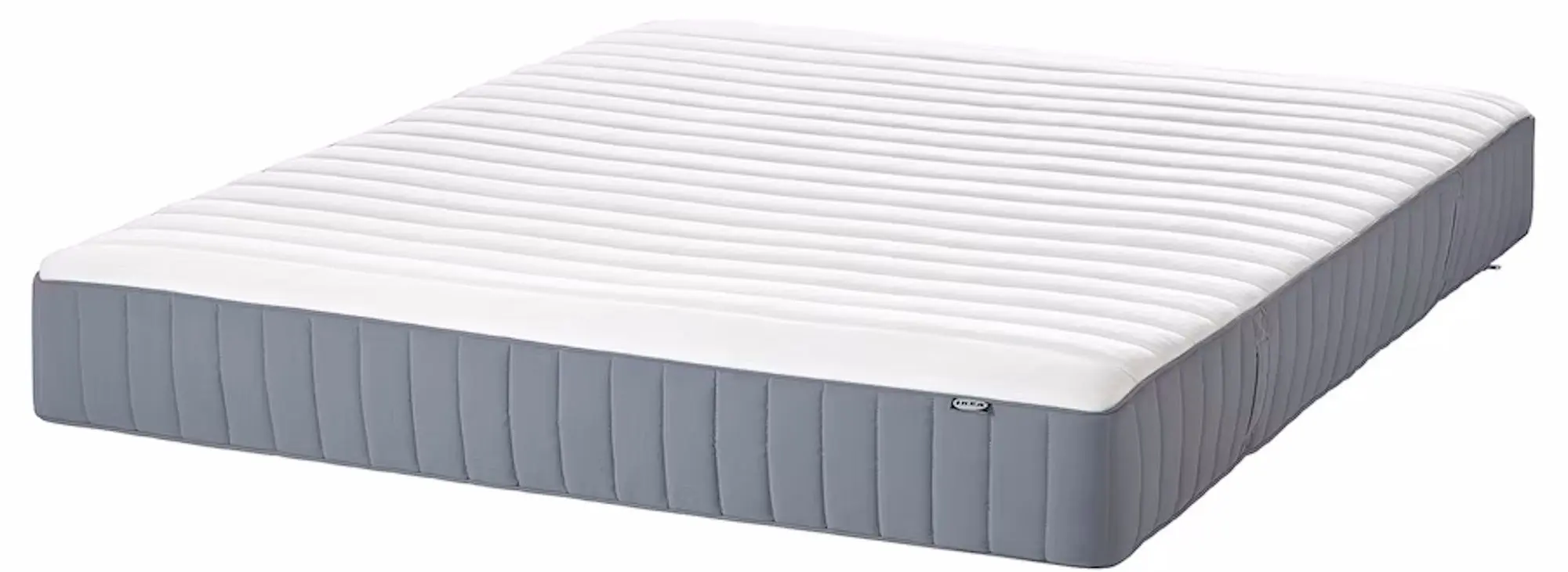 Pat Ikea Malm/Valevag extra ferma/cu saltea 180x200 (Furnir Stejar Alb) - 3