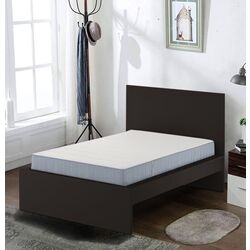 Pat Ikea Malm/Valevag extra ferma/cu saltea 90x200 (Negru-Maro)