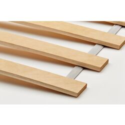 Кровать Ikea Malm/Valevag жесткий/с матрасом 140x200 (Беленый Дубовый Шпон) Thumb