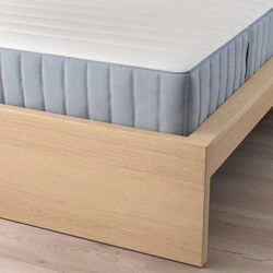 Pat Ikea Malm/Valevag ferma/cu saltea 160x200 (Furnir Stejar Alb) Thumb