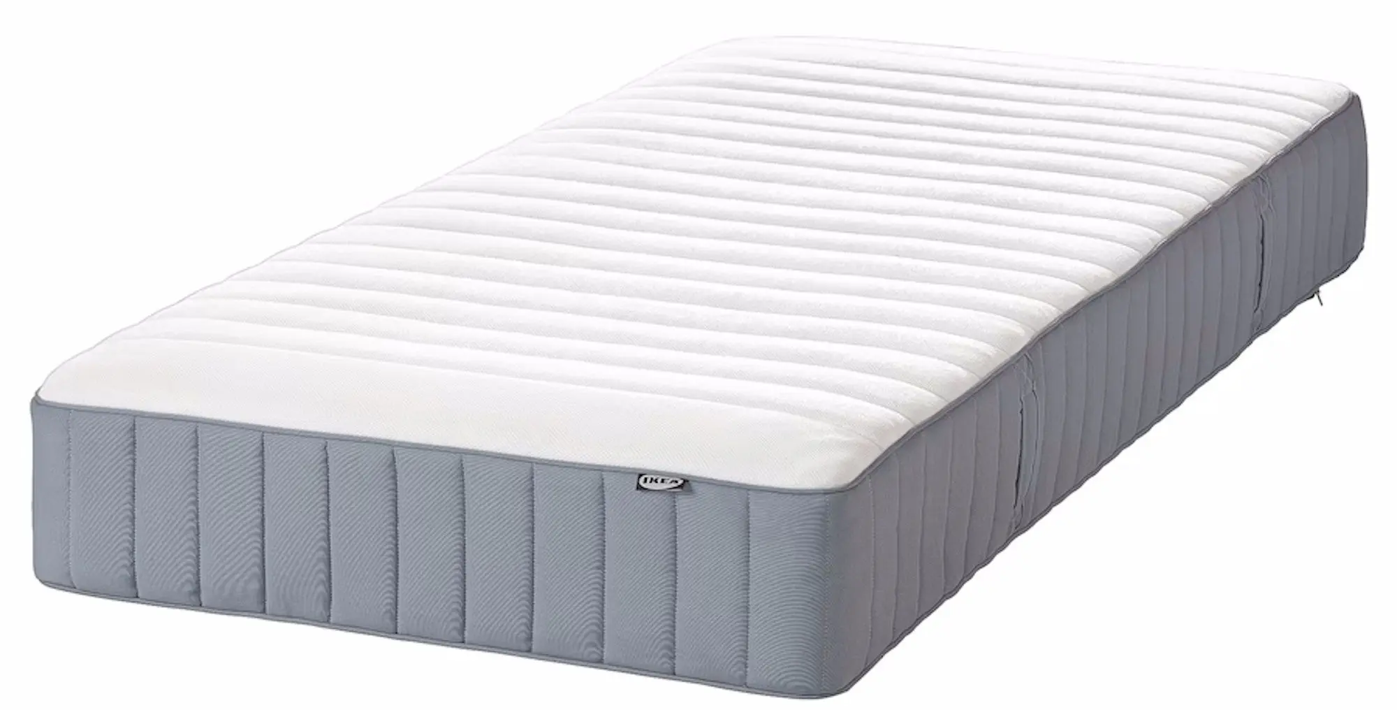 Pat Ikea Malm/Valevag ferma/cu saltea 90x200 (Alb)