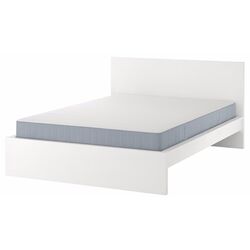 Pat Ikea Malm/Vesteroy extra ferma/cu saltea 140x200 (Alb) Thumb