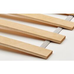 Pat Ikea Malm/Vesteroy extra ferma/cu saltea 140x200 (Negru-Maro) Thumb