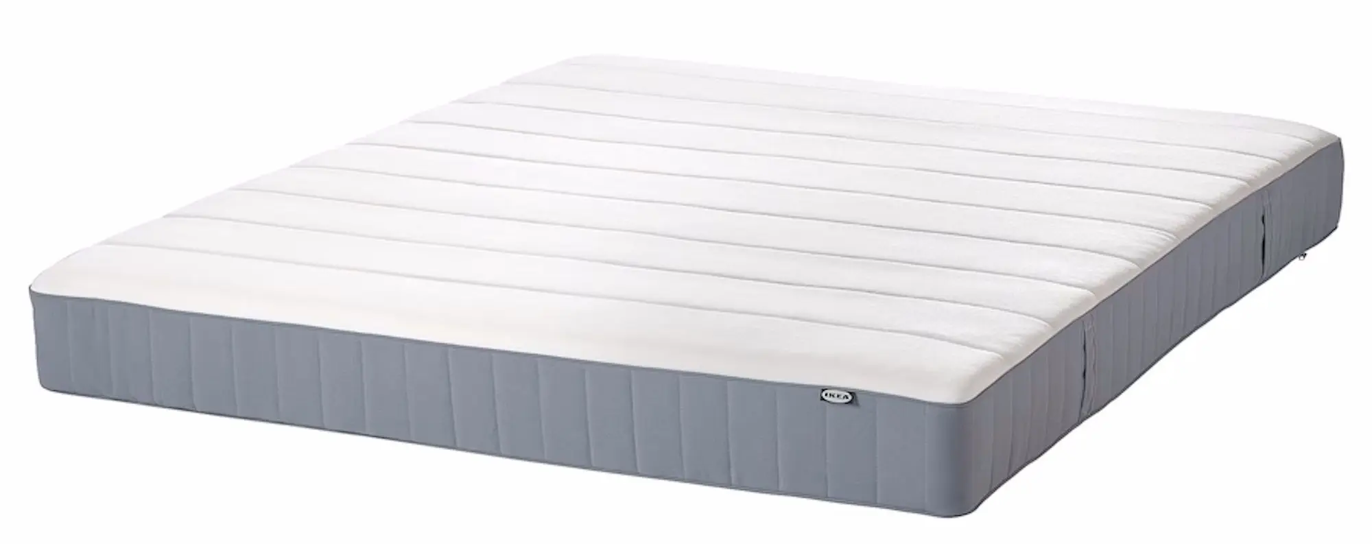 Pat Ikea Malm/Vesteroy extra ferma/cu saltea 140x200 (Negru-Maro) - 3