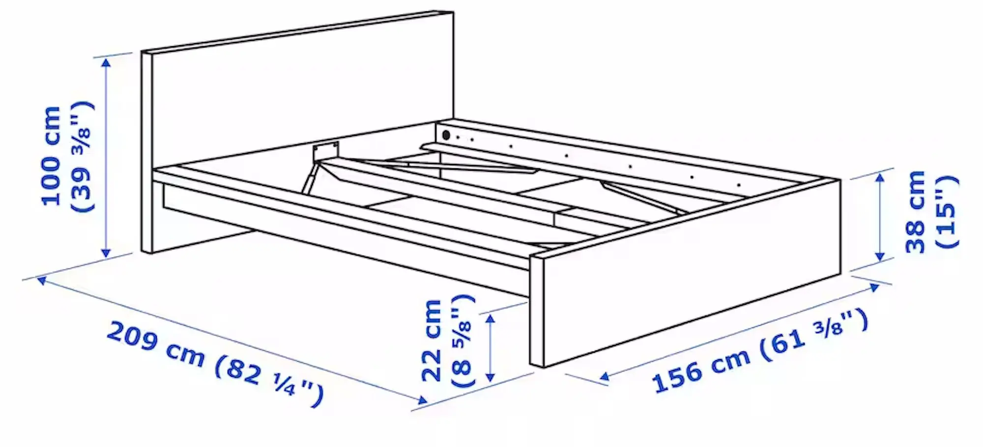 Pat Ikea Malm Vesteroy extra ferma/cu saltea 160x200 (Alb)
