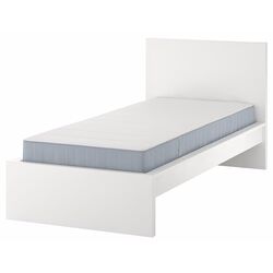Pat Ikea Malm Vesteroy exrta ferma/cu saltea 90x200 (Alb) Thumb