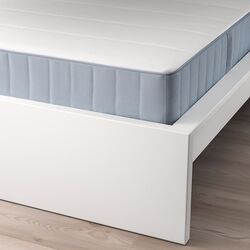 Pat Ikea Malm Vesteroy exrta ferma/cu saltea 90x200 (Alb) Thumb