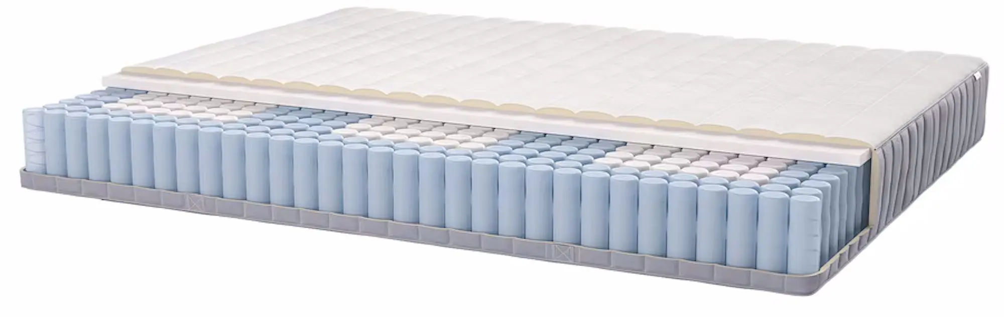 Pat Ikea Malm Vesteroy ferma/cu saltea 160x200 (Alb)