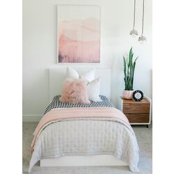 Pat Ikea Malm/Vesteroy ferma/cu saltea 90x200 (Alb)