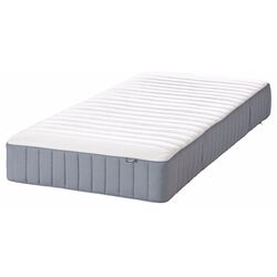 Pat Ikea Malm/Vesteroy ferma/cu saltea 90x200 (Negru-Maro) Thumb