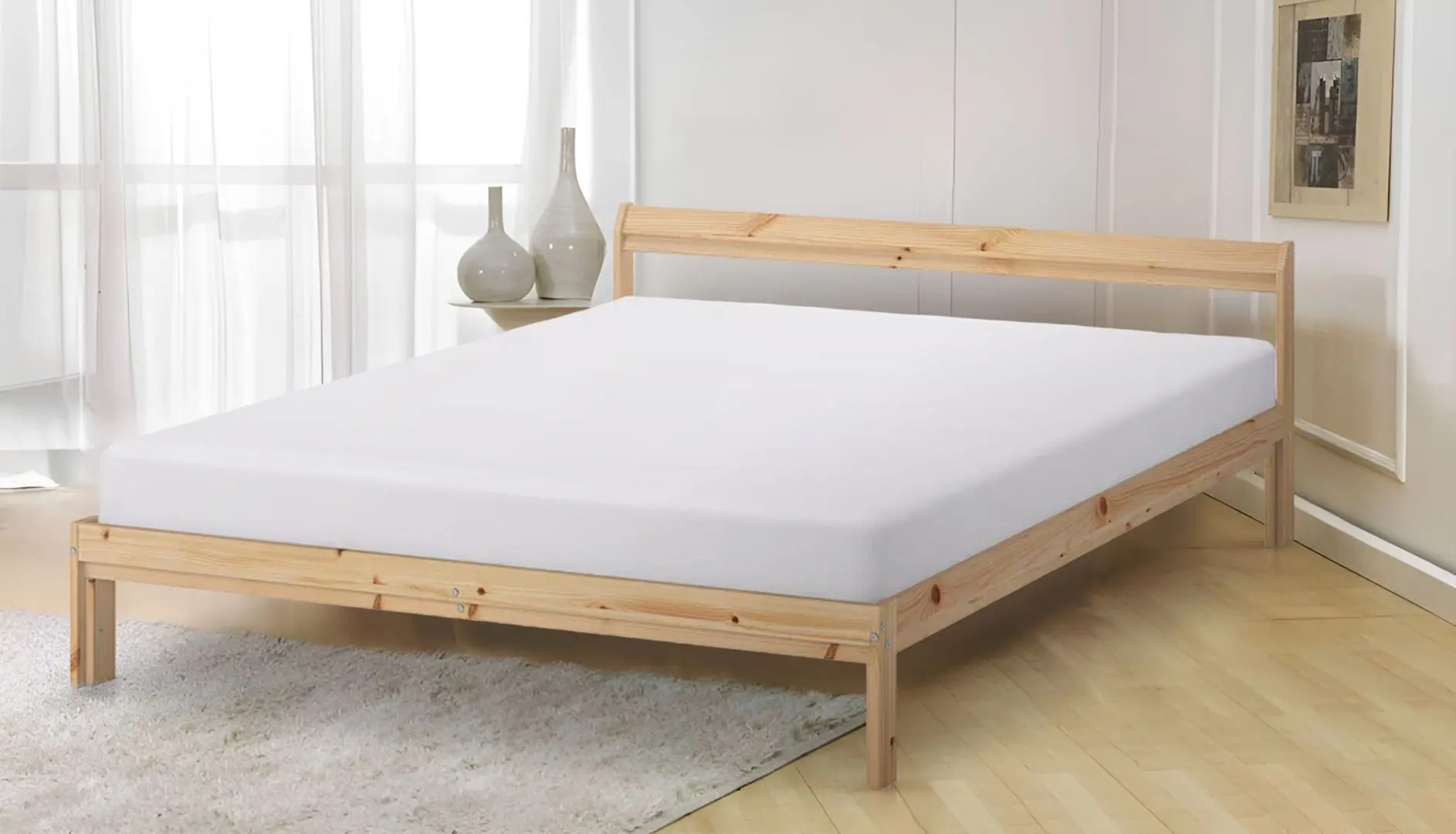 Кровать Ikea Neiden 140x200 (Сосна)