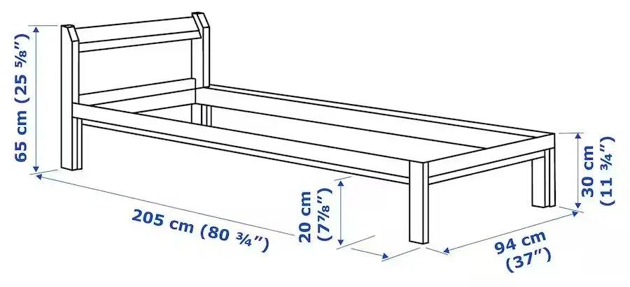 Pat Ikea Neiden Luroy 90х200 (Pin)
