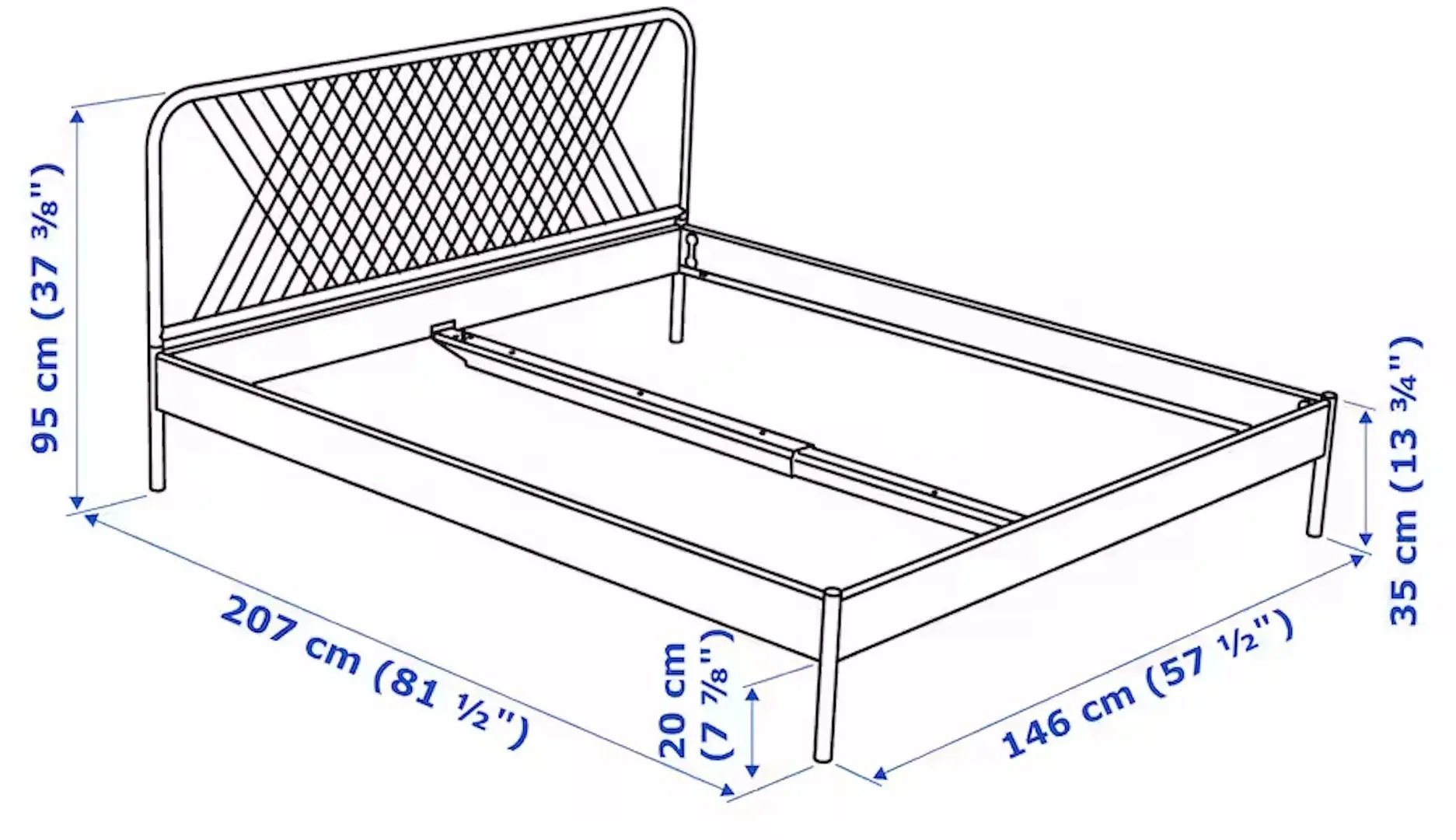 Pat Ikea Nesttun 140x200 (Alb) - 8