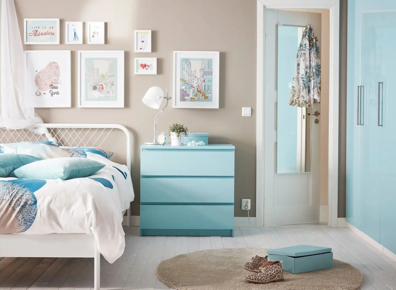 Pat Ikea Nesttun Lonset 160x200 (Alb) - 4