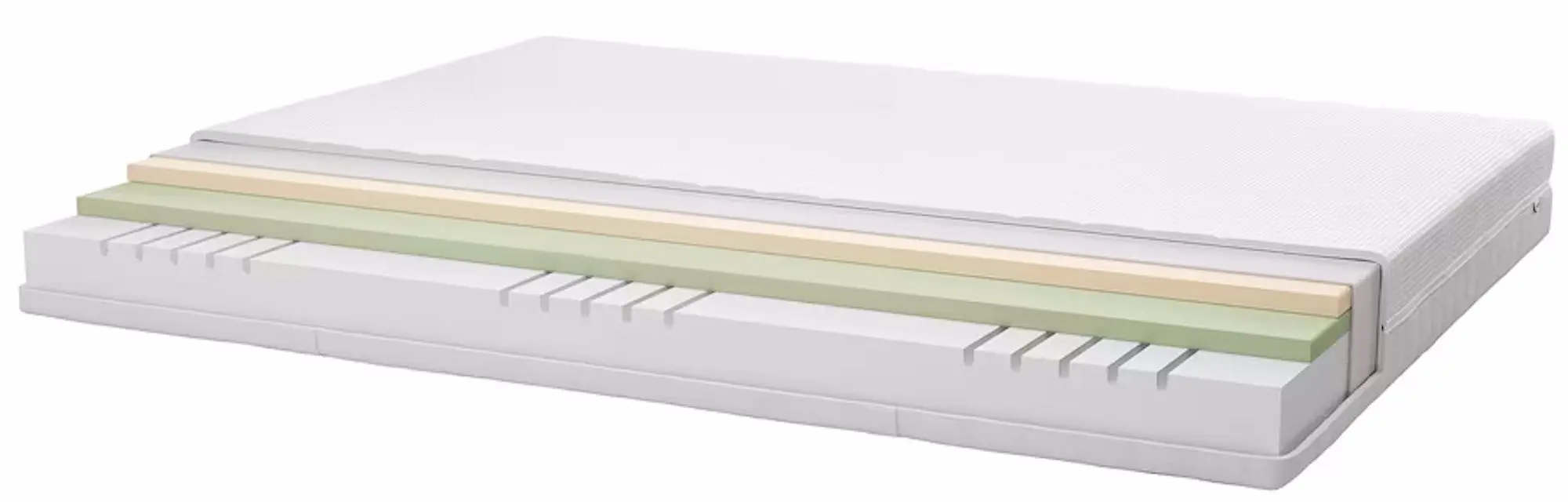 Pat Ikea Nordli Akrehamn ferma/cu depozitare/tablie/saltea 140x200 (Alb)