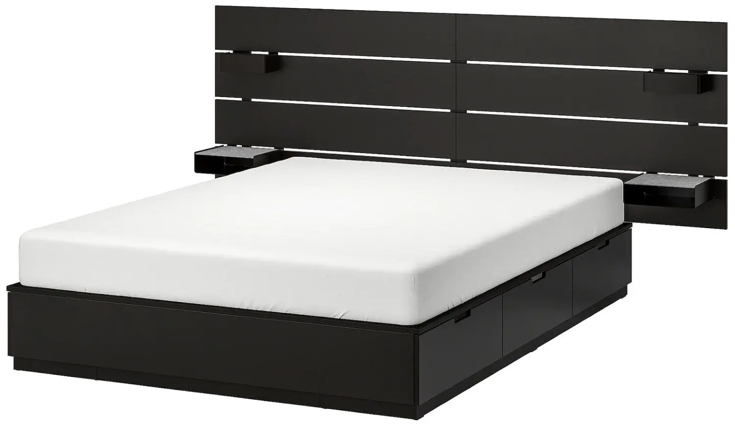 Pat Ikea Nordli cu tablie 140х200 (Antracit)