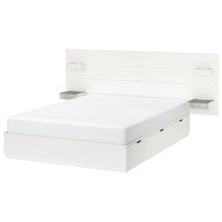 Pat Ikea Nordli cu tablie 140х200 (Alb)