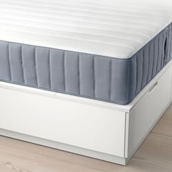 Pat Ikea Nordli cu tablie Valevag 140x200 (Alb/Ferma) Thumb