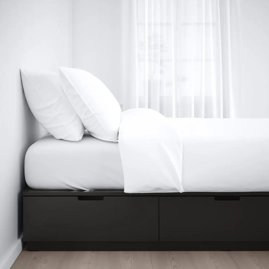 Pat Ikea Nordli cu depozitare 140х200 (Antracit) - 2