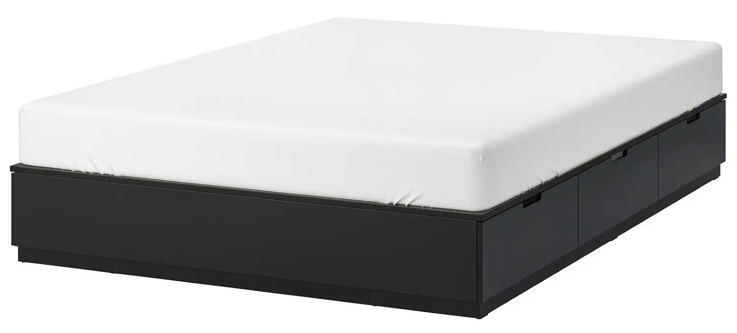 Pat Ikea Nordli cu depozitare 140х200 (Antracit)