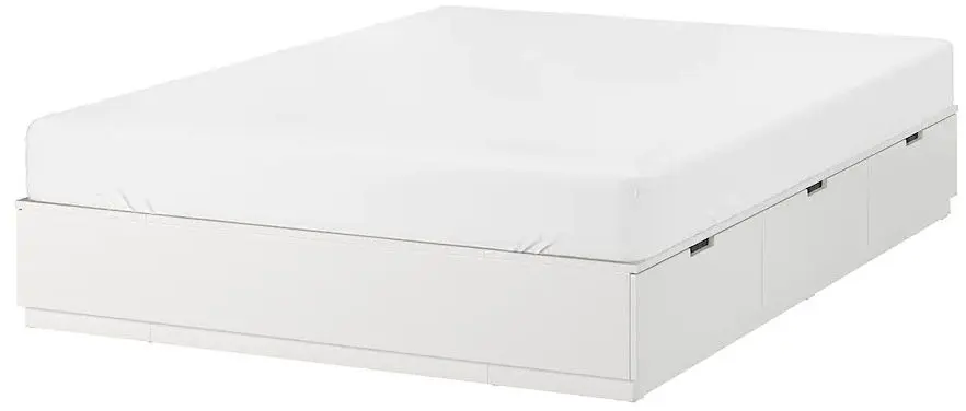 Pat Ikea Nordli cu depozitare 140х200 (Alb)