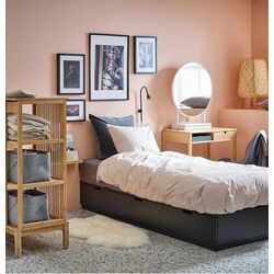 Pat Ikea Nordli cu depozitare 90х200 (Antracit) Thumb