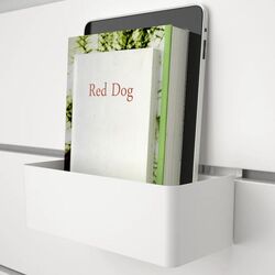 Pat Ikea Nordli cu depozitare/tablie 160x200 (Alb) Thumb