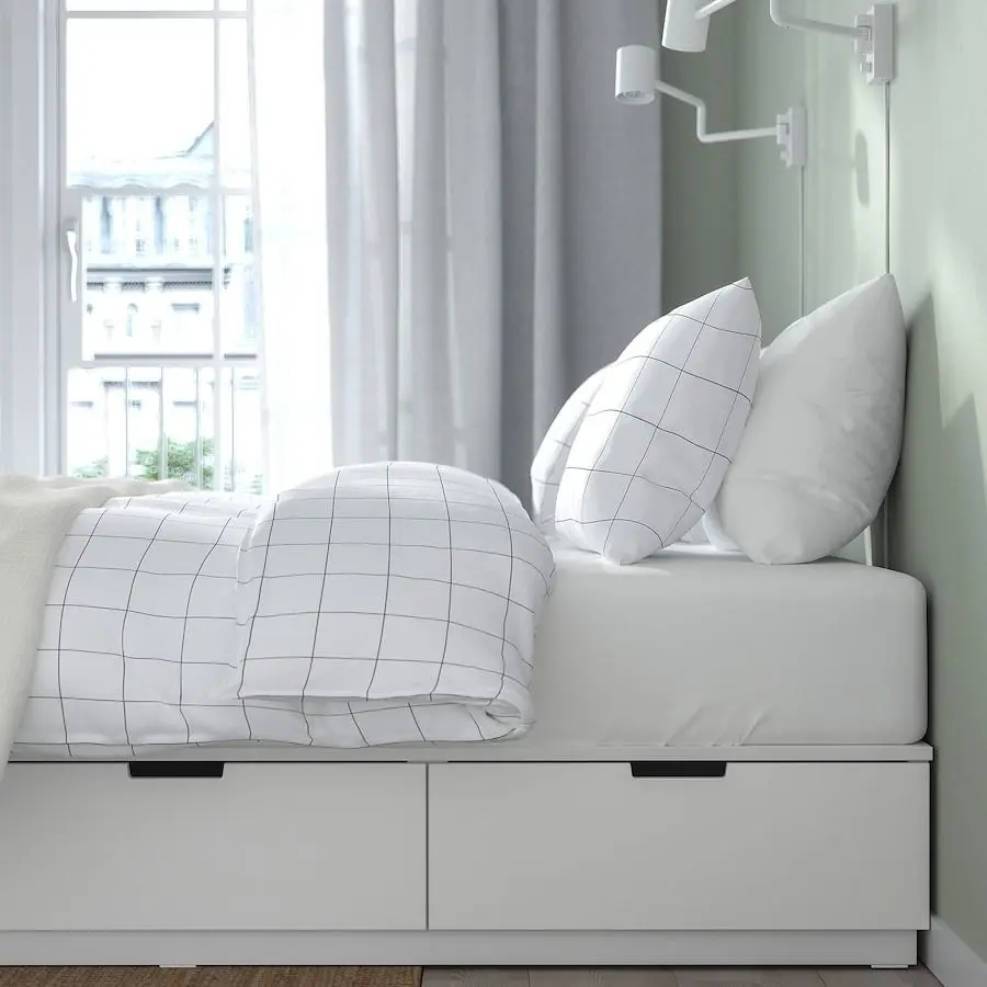 Pat Ikea Nordli Vagstranda 160x200 (Alb/Extra Ferma) - 2