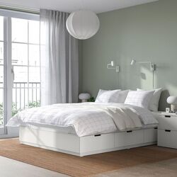 Pat Ikea Nordli Vagstranda 160x200 (Alb/Extra Ferma)