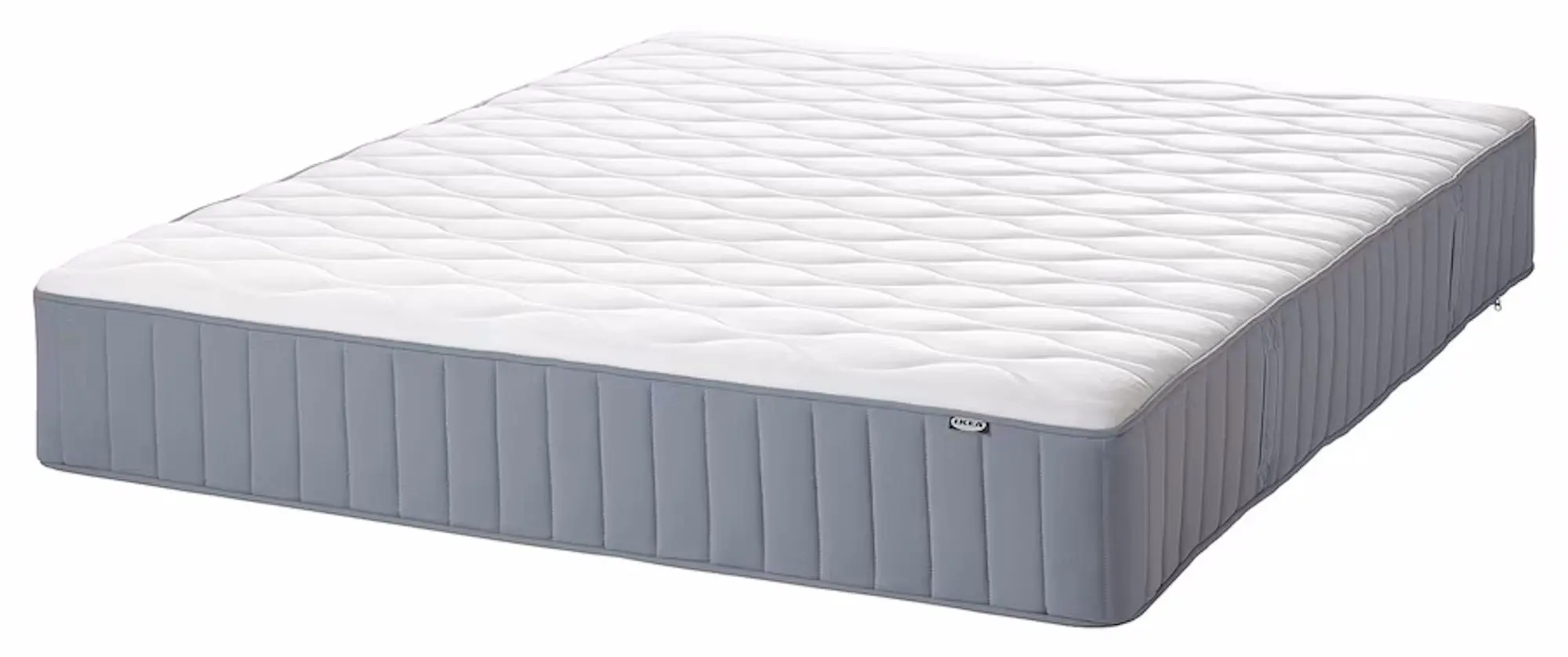 Pat Ikea Nordli Vagstranda extra ferma/cu depozitare/tablie/saltea 140x200 (Alb)