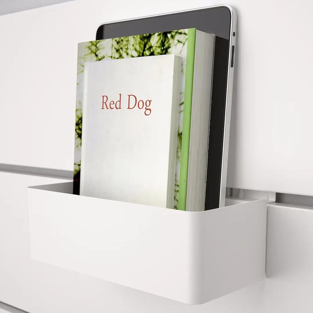 Pat Ikea Nordli Vagstranda ferma/cu depozitare/tablie/saltea 140x200 (Alb)