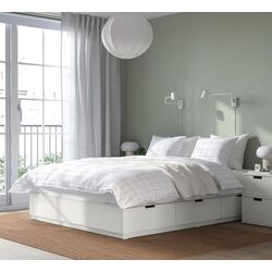 Pat Ikea Nordli Valevag 160x200 (Alb/Extra Ferma)