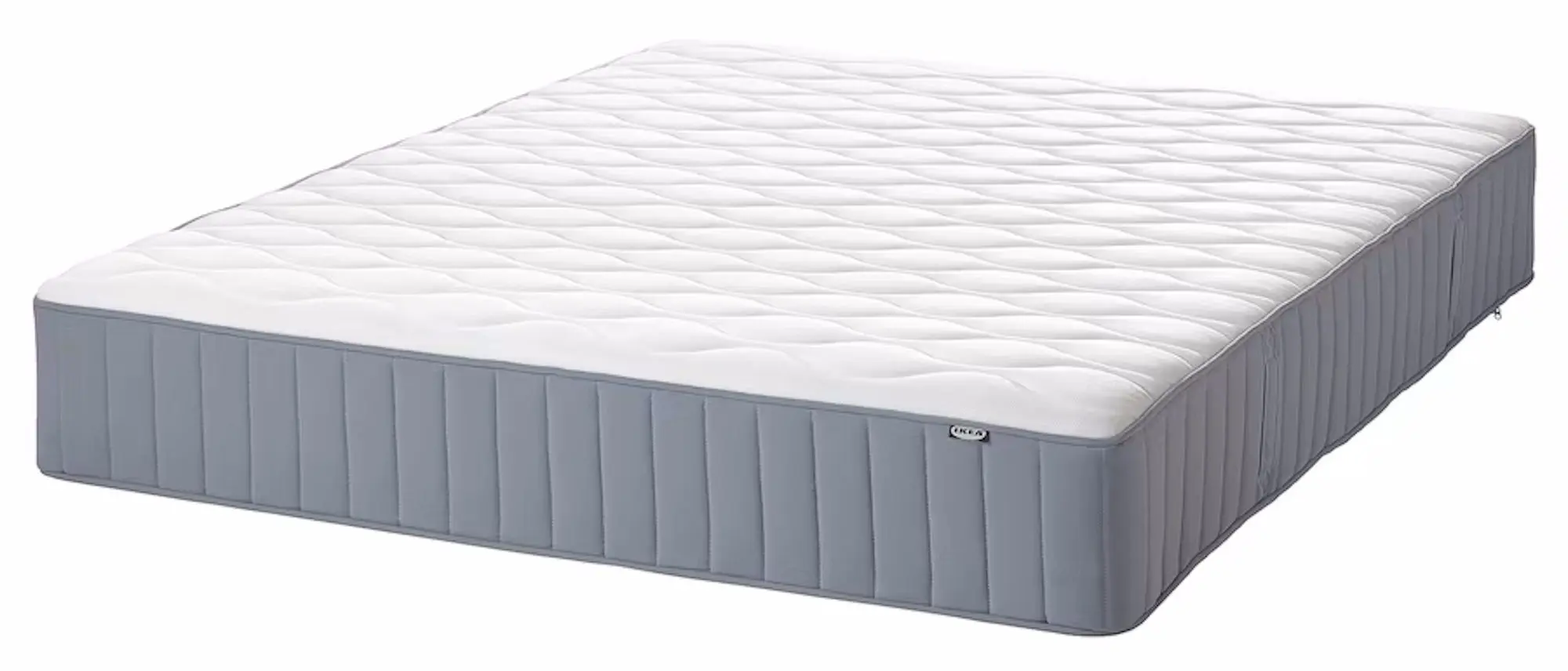 Pat Ikea Nordli Valevag ferma/cu depozitare/saltea 140x200 (Alb)