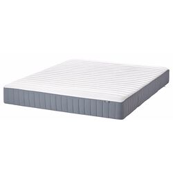 Pat Ikea Nordli Valevag ferma/cu depozitare/tablie/saltea 160x200 (Alb) Thumb