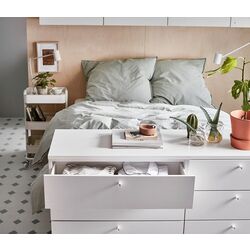 Pat Ikea Platsa 10 sertare 140x244x103 (Alb/Fonnes) Thumb