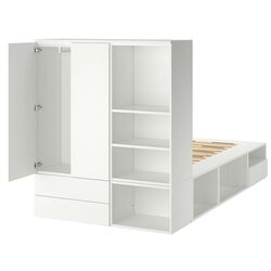 Pat Ikea Platsa 2 usi/3 sertare 142x244x163 (Alb/Fonnes)