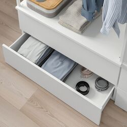 Кровать Ikea Platsa 4 ящика 140x244x163 (Белый/Фоннес) Thumb