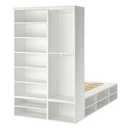 Кровать Ikea Platsa с пространством для хранения 140x244x223 (Белый) Thumb