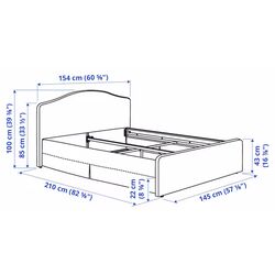 Pat Ikea Ramnefjall/Kilanda/Luroy 140x200 (Bej Deschis) Thumb