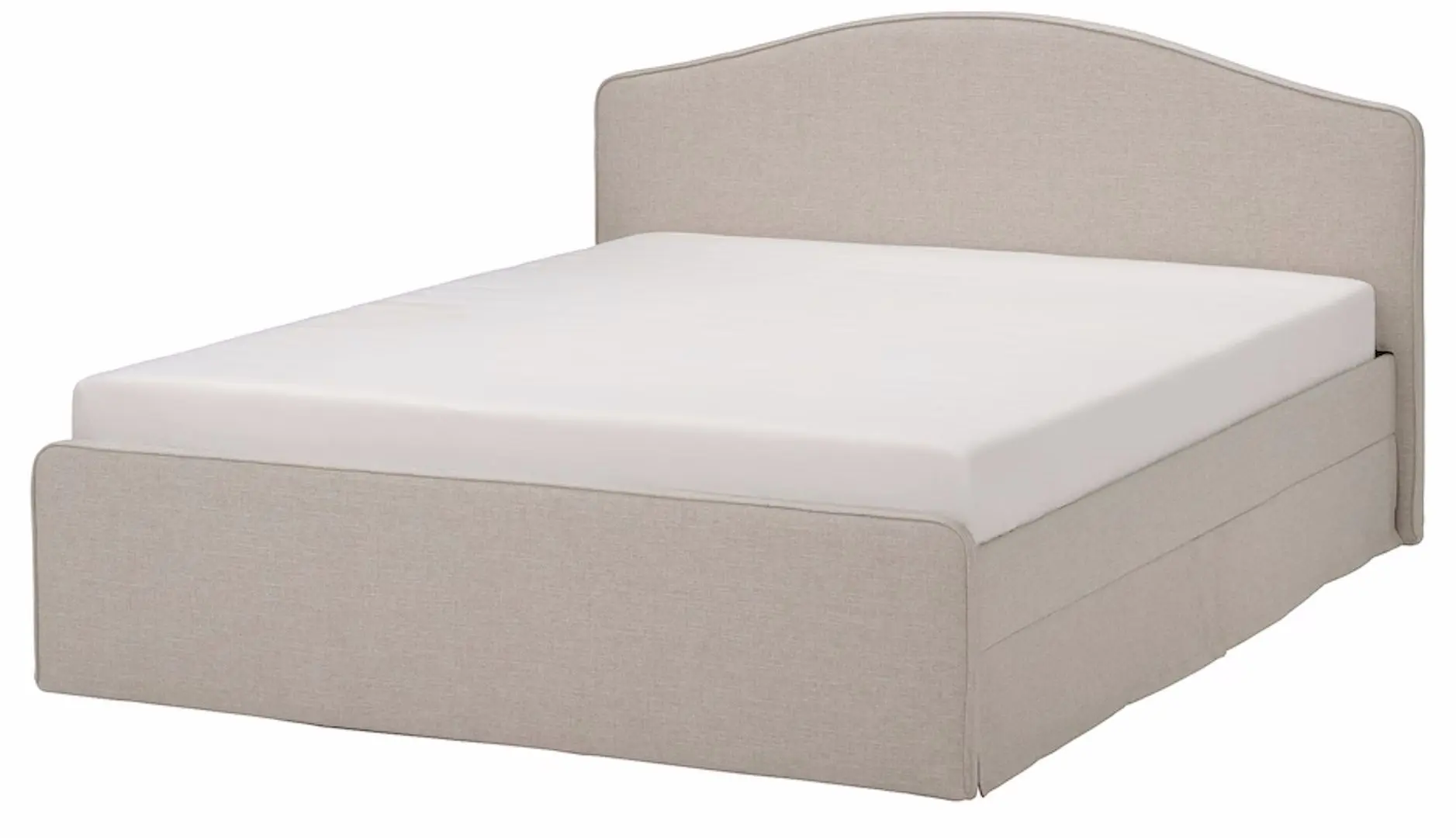 Кровать Ikea Ramnefjall/Kilanda/Luroy 160x200 (Светло-Бежевый) - 2