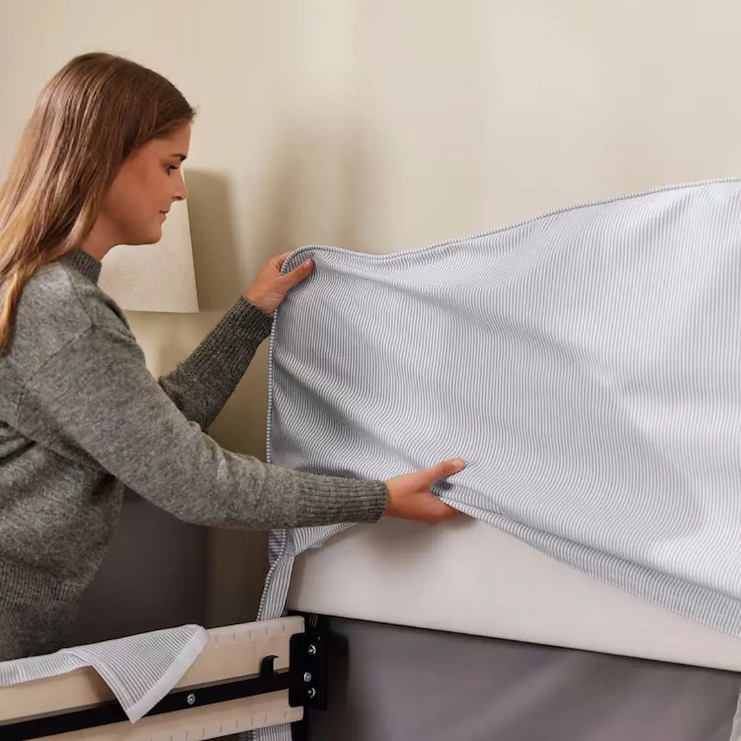 Pat Ikea Ramnefjall/Klovsta/Luroy 140x200 (Gri/Alb) - 9