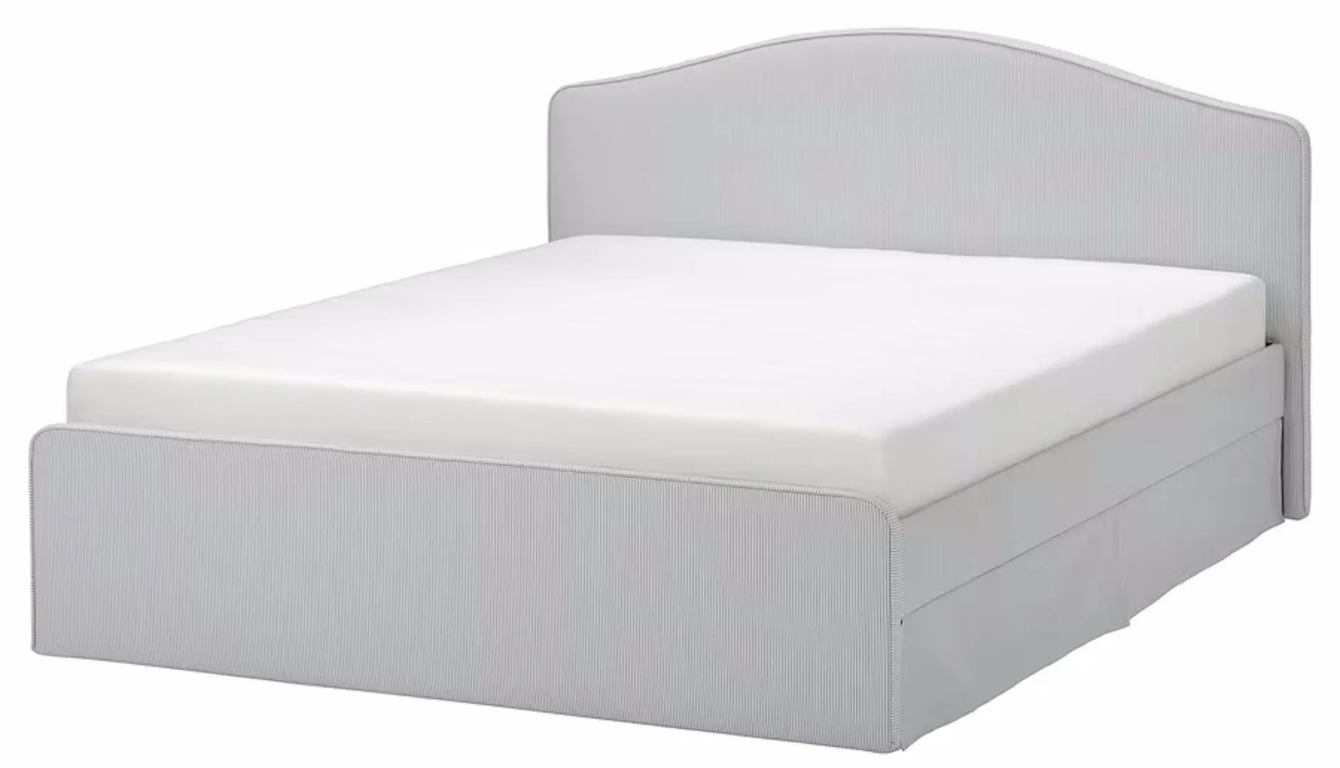 Pat Ikea Ramnefjall/Klovsta/Luroy 160x200 (Gri/Alb)