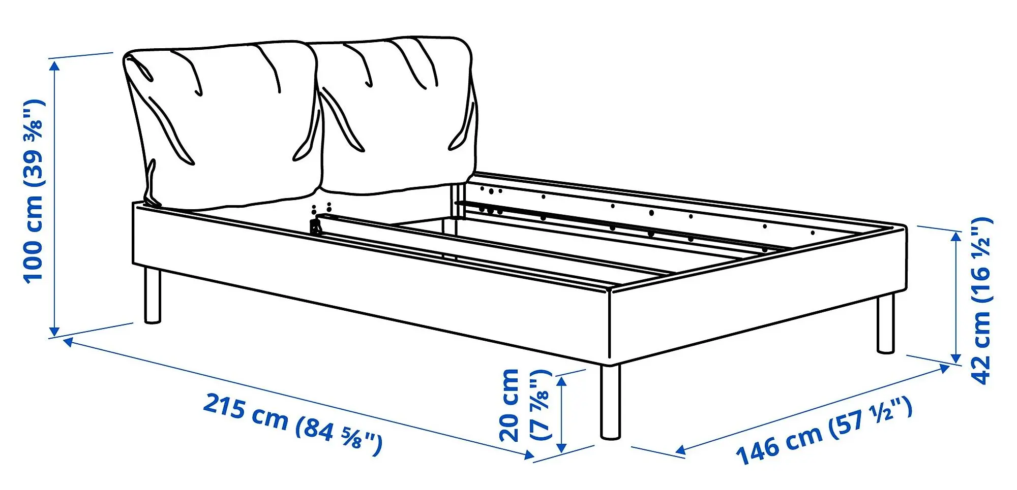 Pat Ikea Sagesund Luroy 140x200 (Diserod Maro)