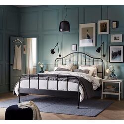 Pat Ikea Sagstua 140x200 (Negru) Thumb