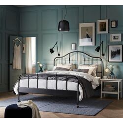 Pat Ikea Sagstua 160х200 (Negru) Thumb