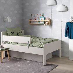 Кровать Ikea Slakt/Nattapa с барьером 80x200 (Белый)
