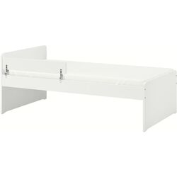 Кровать Ikea Slakt/Nattapa с барьером 90x200 (Белый) Thumb