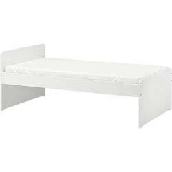 Кровать Ikea Slakt/Nattapa с барьером 90x200 (Белый) Thumb