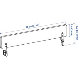 Кровать Ikea Slakt/Nattapa с барьером 90x200 (Белый) Thumb
