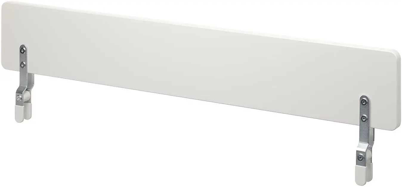 Pat Ikea Slakt/Nattapa cu tablie de protectie/rafturi/sertare 90x200 (Alb)